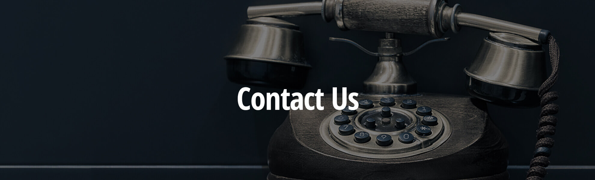 Contact Us Page Banner
